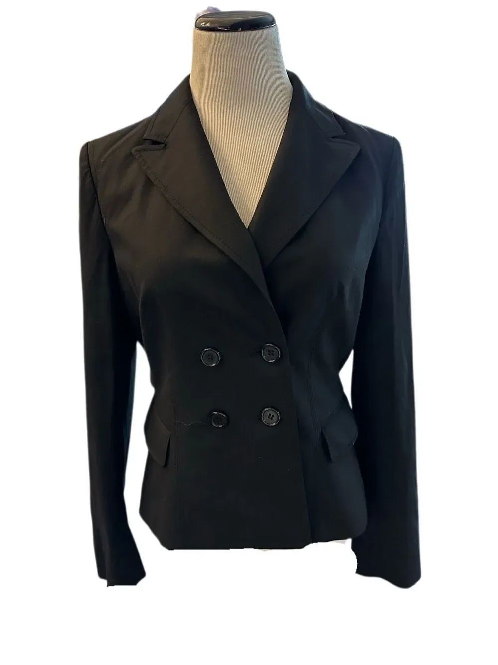 The Limited Black Double Breasted Blazer Sz 10
